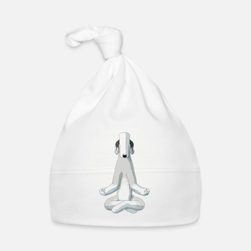 Bedlington Terrier chien méditation Bonnet bio Bébé