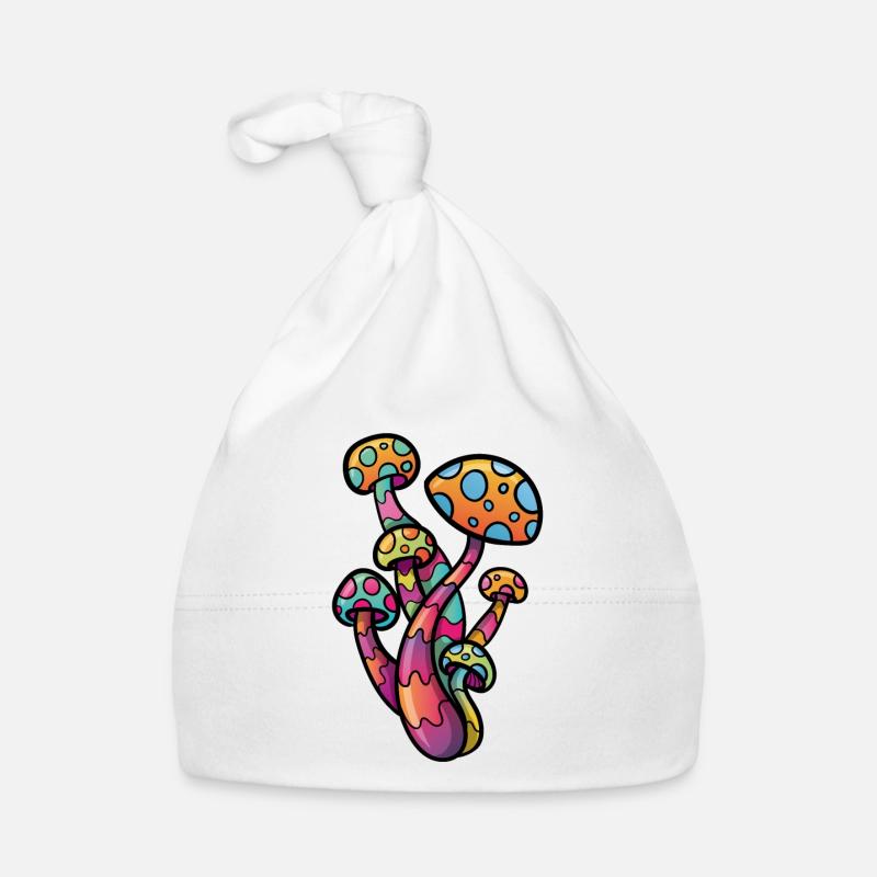 Psychedelischer Pilz Baby Bio-Mütze
