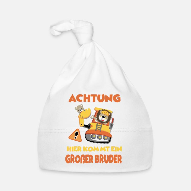 Grosser Bruder Bagger Baby Bio-Mütze