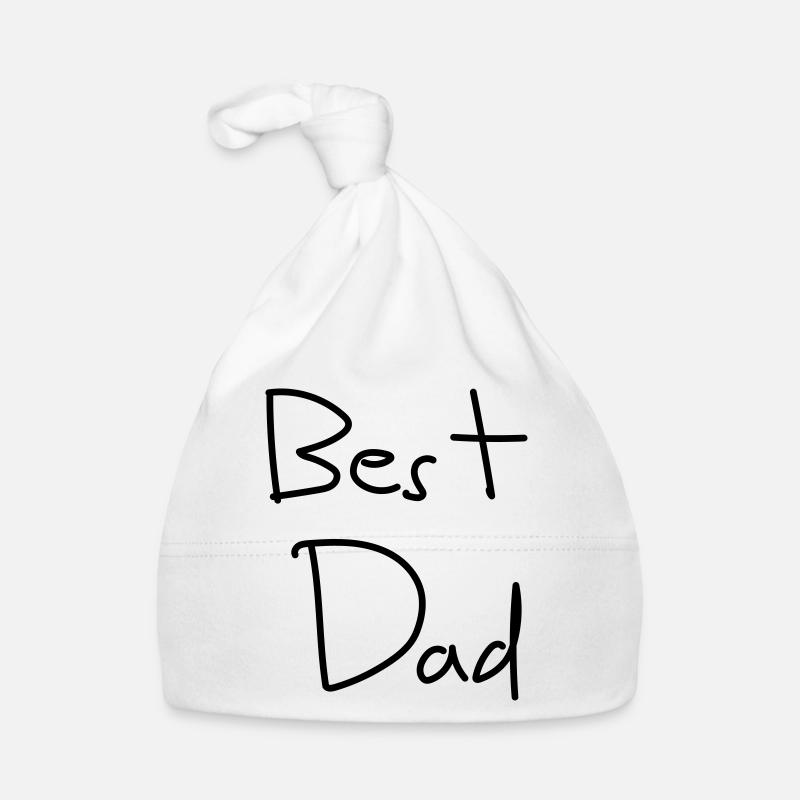 Meilleur papa - Bonnet bio Bébé - blanc