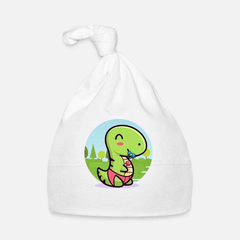 Hochet tétine bébé dinosaure TREX Bonnet bio Bébé