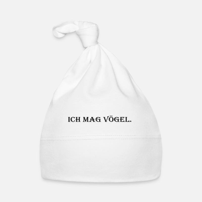 Vogel Vögel Lustig Spruch Geschenk Baby Bio-Mütze