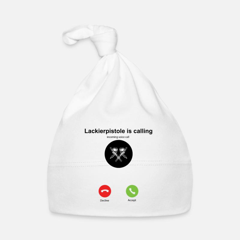 Lackierer Geschenkidee Lackierpistole is Calling Baby Bio-Mütze