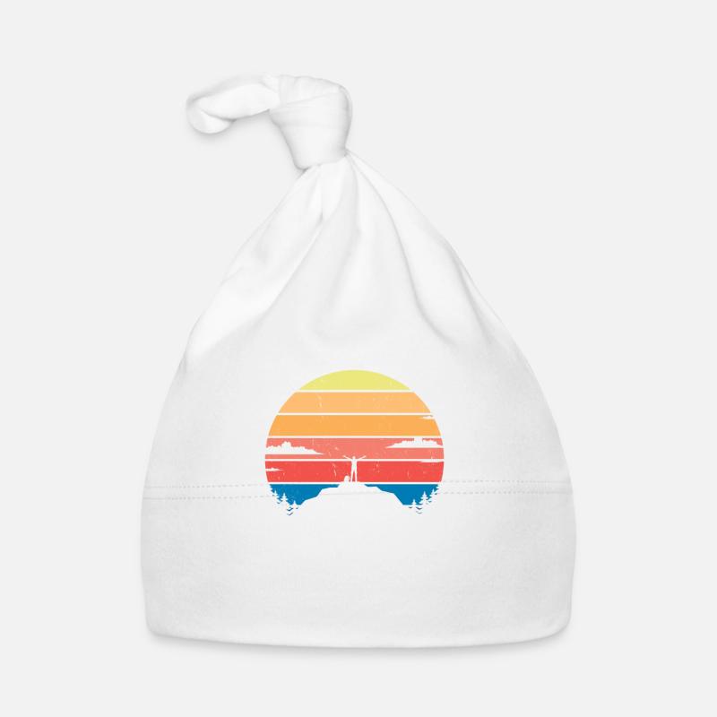 Ich hasse Menschen Wandern Wanderer Geschenk - Baby Bio-Mütze - Weiß