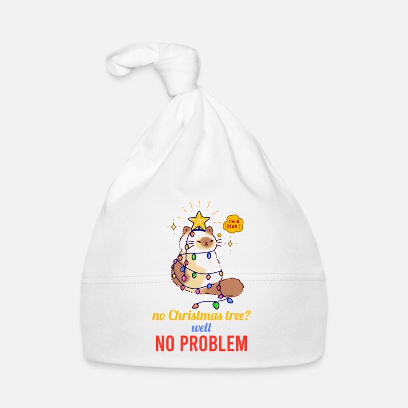 No Christmas Tree No Problem Baby Bio-Mütze