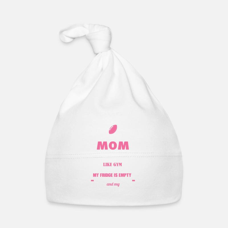 Je suis une maman de foot - Bonnet bio Bébé - blanc