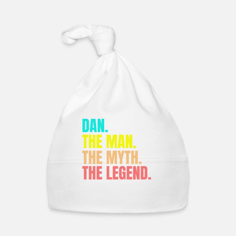 Mens Dan- The Man The Myth The Legend Personalized Baby Bio-Mütze