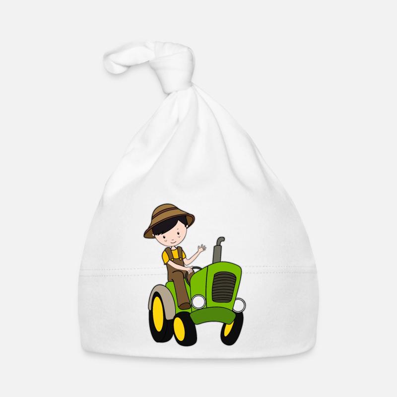 Farm Boy Bauernhof Junge Traktor Geschenk Kinder Baby Bio-Mütze