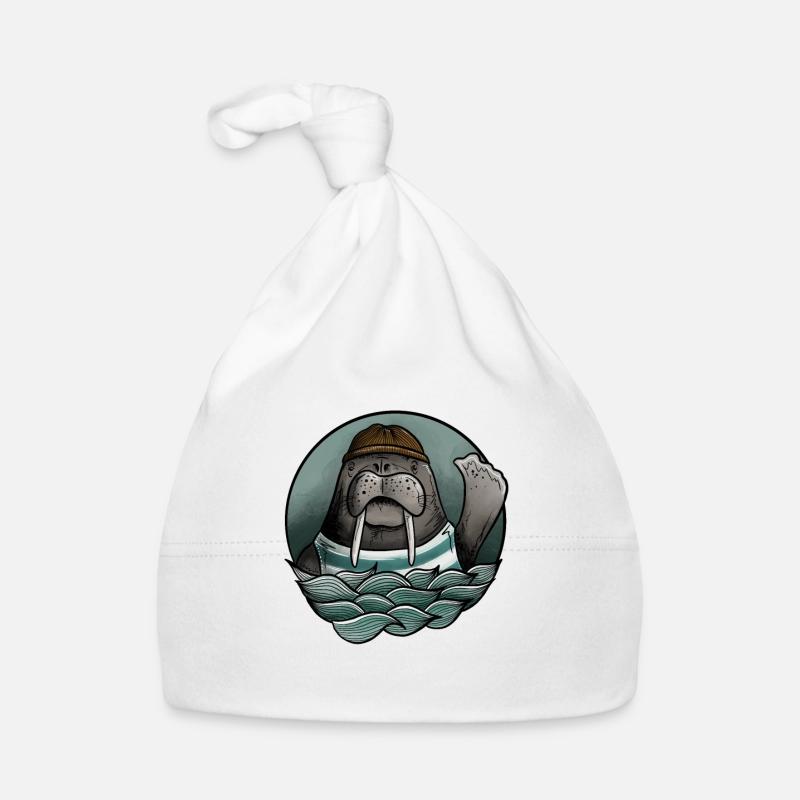 Hipster de phoque morse Bonnet bio Bébé