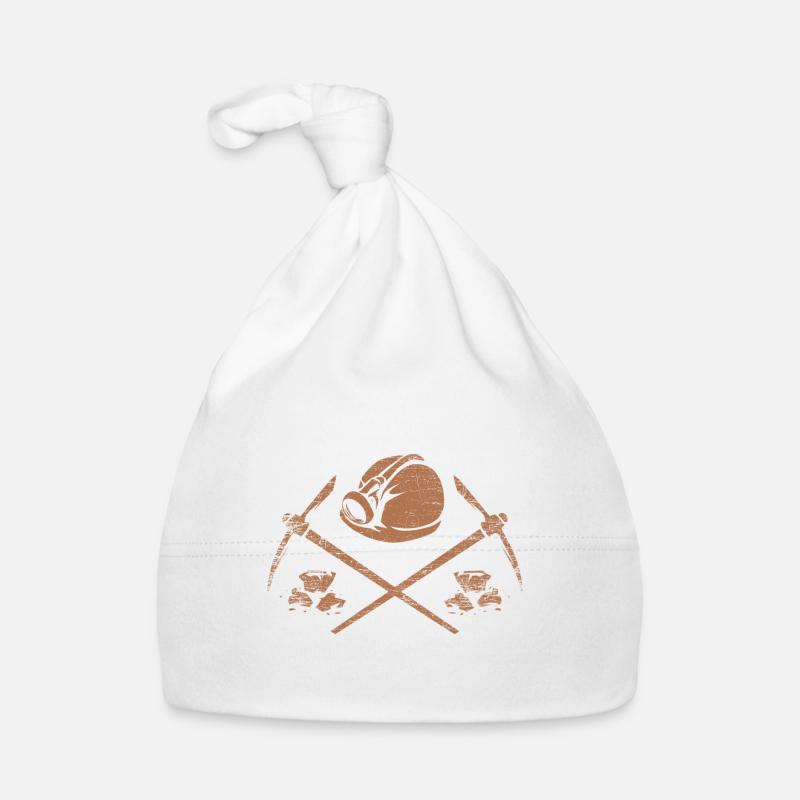 Bergmann Bergbau Baby Bio-Mütze