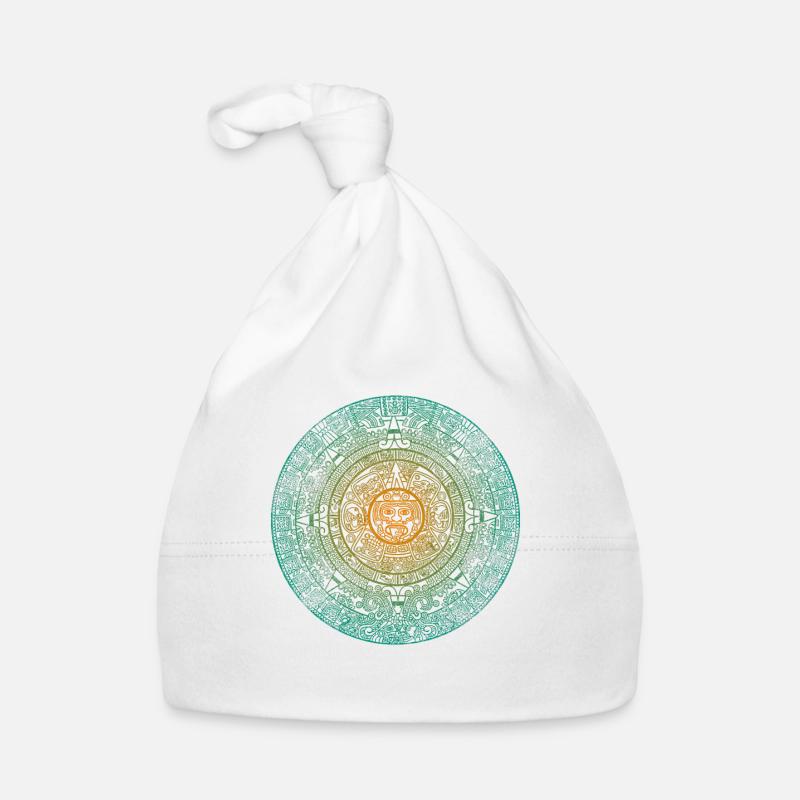 Calendrier Aztèque Maya Aztèque Mexique Bonnet bio Bébé