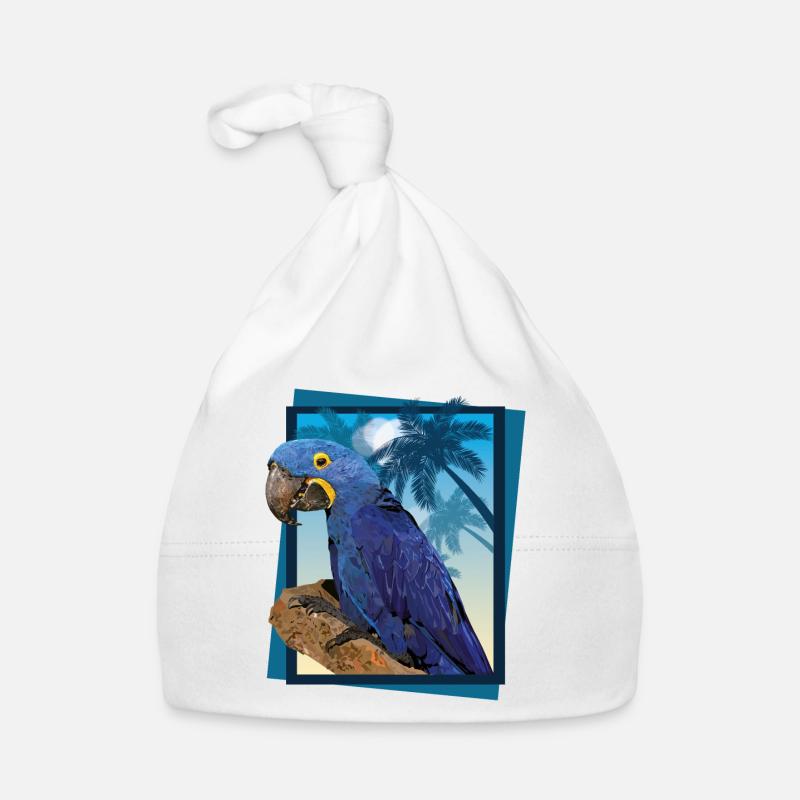 Hyacinth macaw Organic Baby Cap
