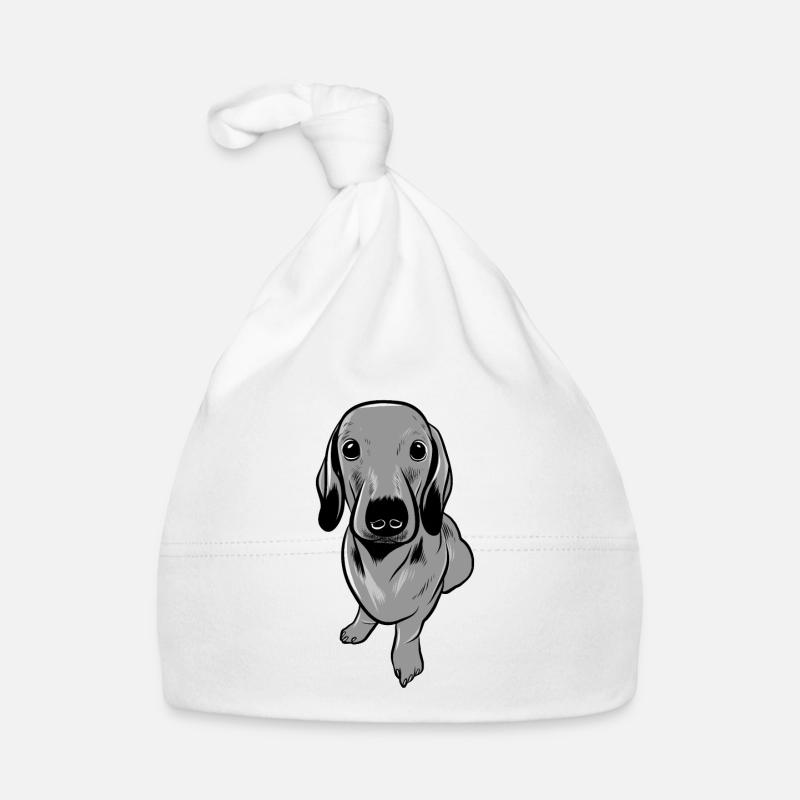 Teckel chien Bonnet bio Bébé