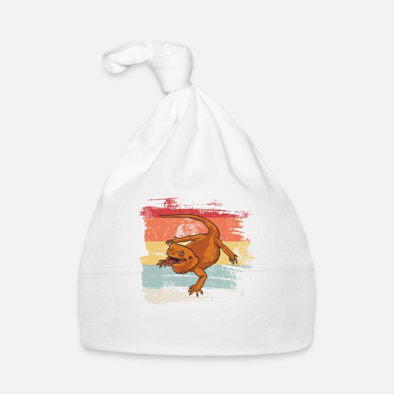Retro Bartagamen Bonnet bio Bébé