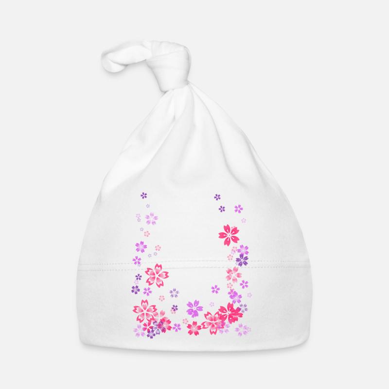 Blumen Baby Bio-Mütze