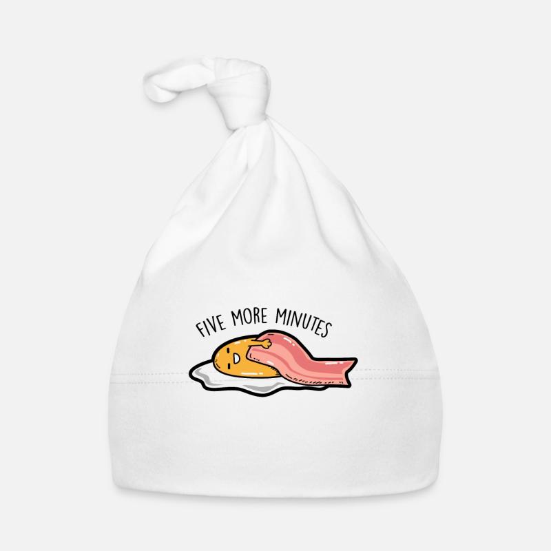 Fried egg - Five more minutes Organic Baby Cap