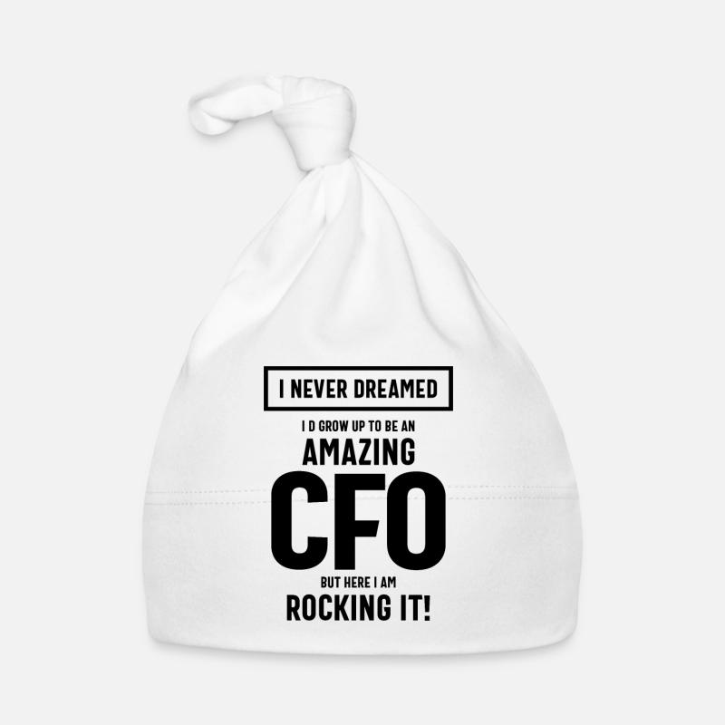 Incroyable cadeau de titre de poste de directeur financier Bonnet bio Bébé
