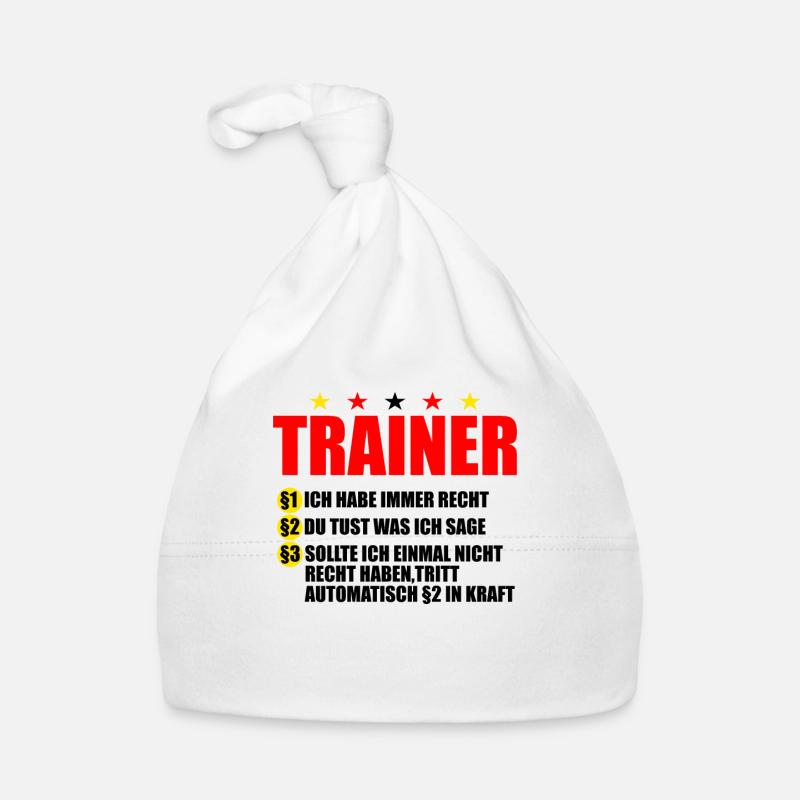 lustiger Trainer Spruch cooler Trainer Mannschaft Baby Bio-Mütze