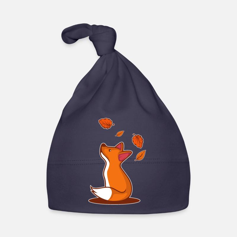 Fox Blatt Natur Herbst-Fan Geschenk Baby Bio-Mütze