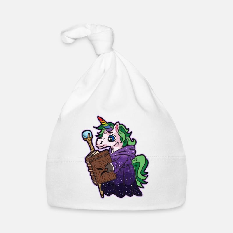 Unicorn Mage Necromancer Warlock Comic Organic Baby Cap