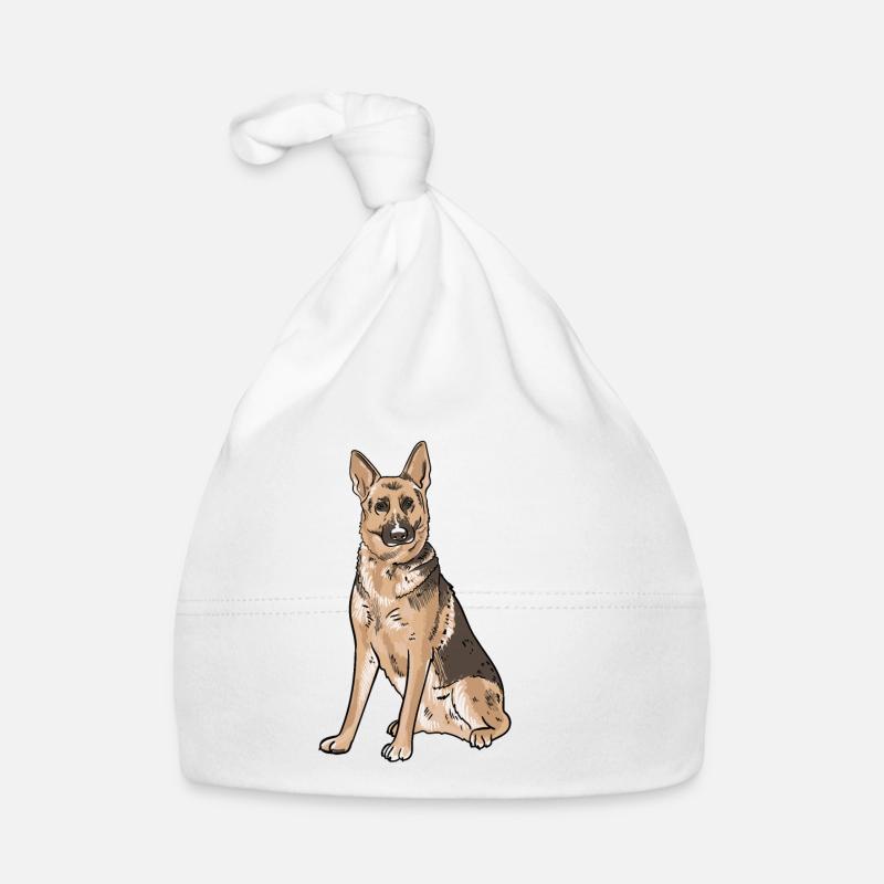 German Shepherd Organic Baby Cap