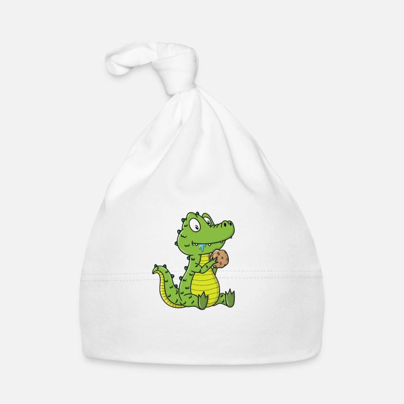 Crocodile aux biscuits Bonnet bio Bébé