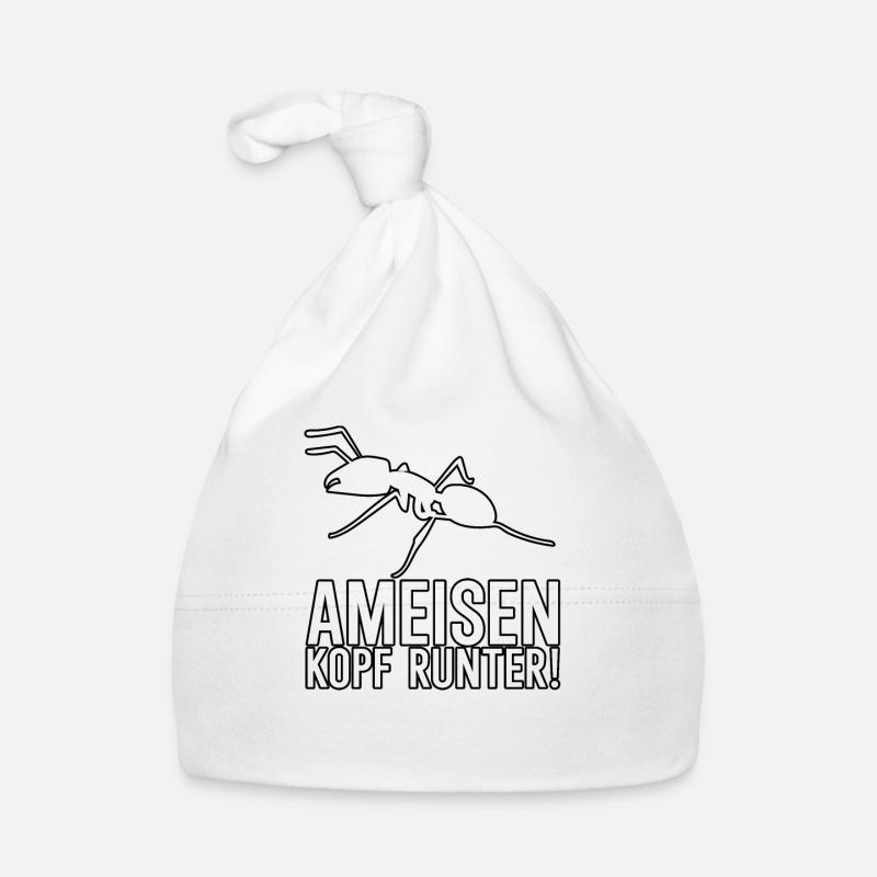 Ants head down Organic Baby Cap