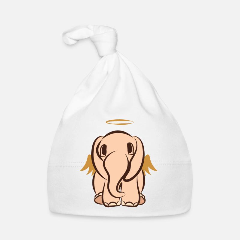 Schutzengel Elefant Flügel Niedlich Kinder Baby Bio-Mütze
