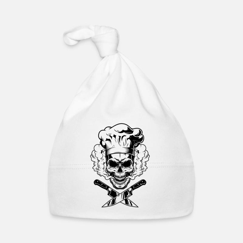 Chef Skull Chef skull Organic Baby Cap