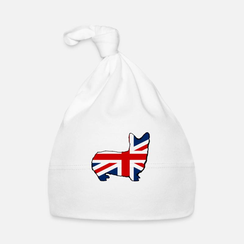 Corgi - Organic Baby Cap - white