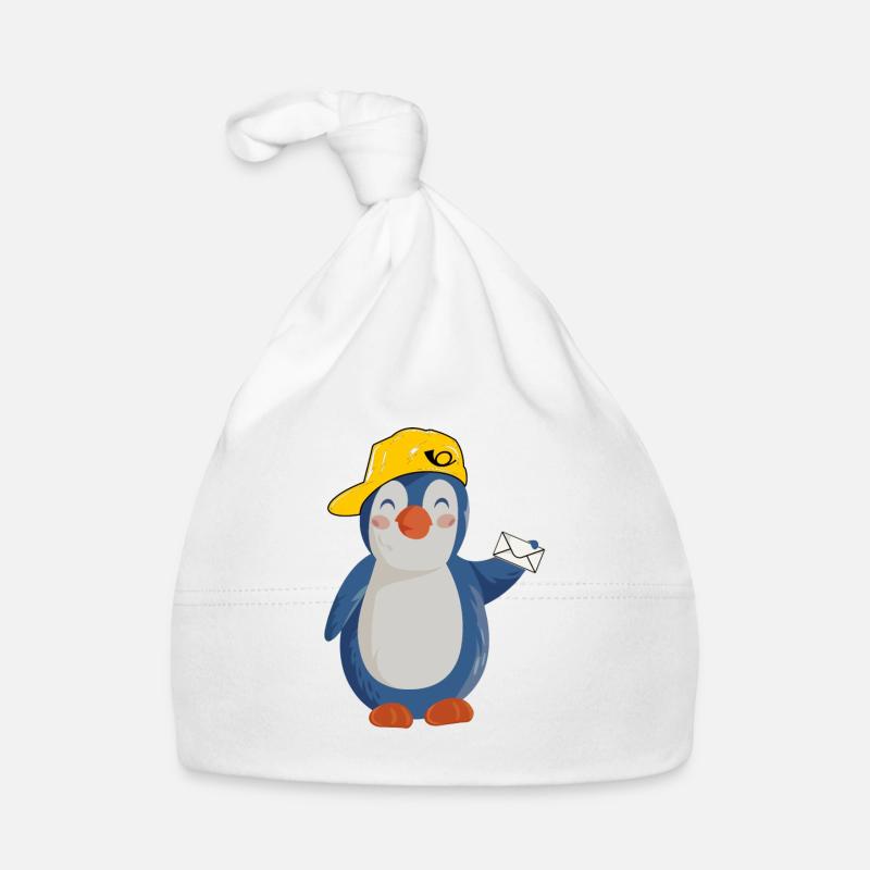 Briefträger Postzusteller Postbote Lustiges Pingu Baby Bio-Mütze