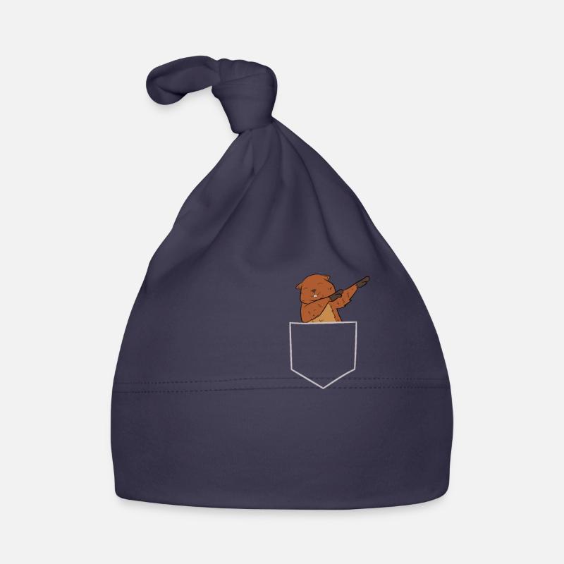 Drôle de castors de dabbing dans la poche castor Bonnet bio Bébé