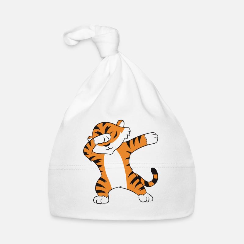 Dabbender Tiger Drôle Debbing Tiger Bonnet bio Bébé