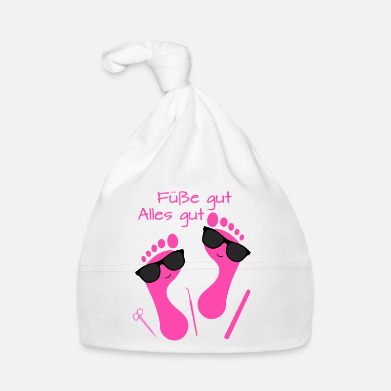 Fußpflege Pediküre Podologe Nagelstudio Geschenk Baby Bio-Mütze