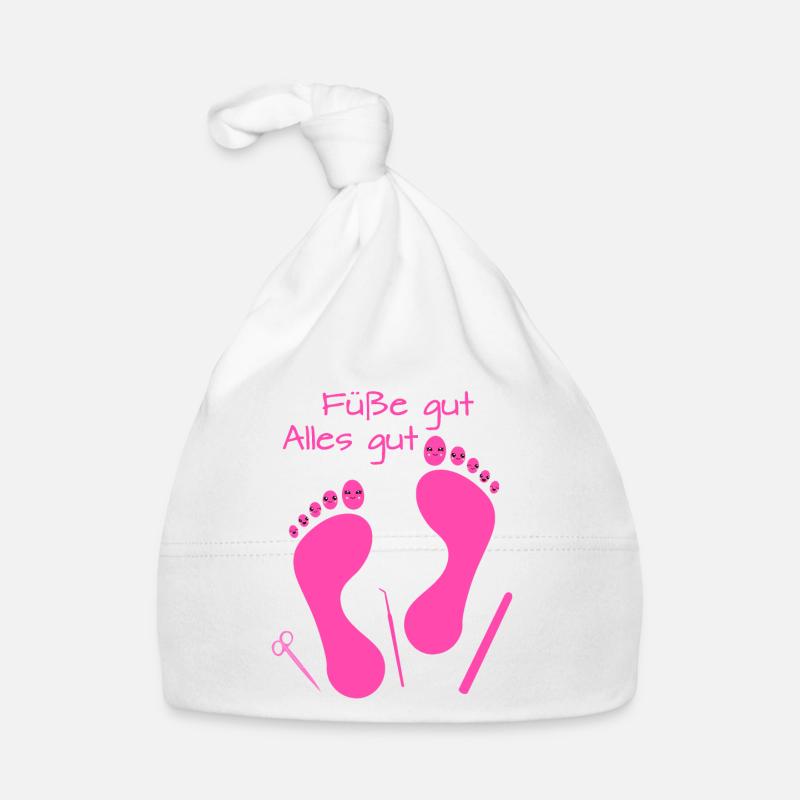 Fußpflege Pediküre Podologe Nagelstudio Geschenk Baby Bio-Mütze