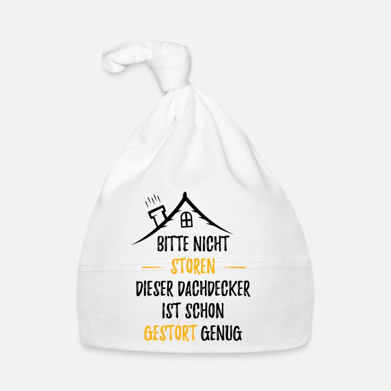 DACHDECKER - Baby Bio-Mütze - Weiß