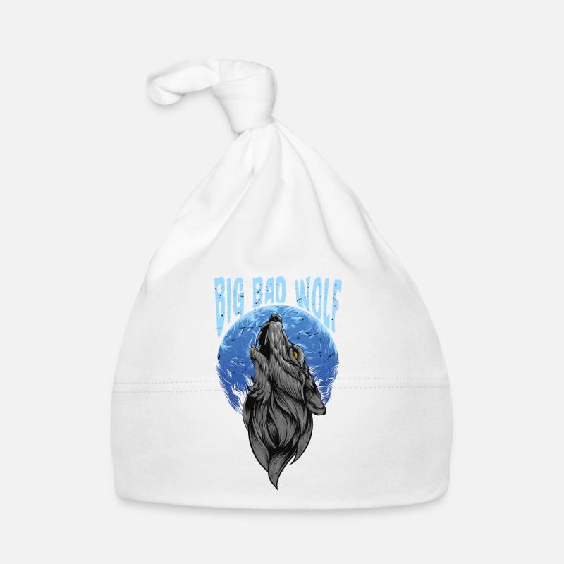 Grand méchant loup Bonnet bio Bébé