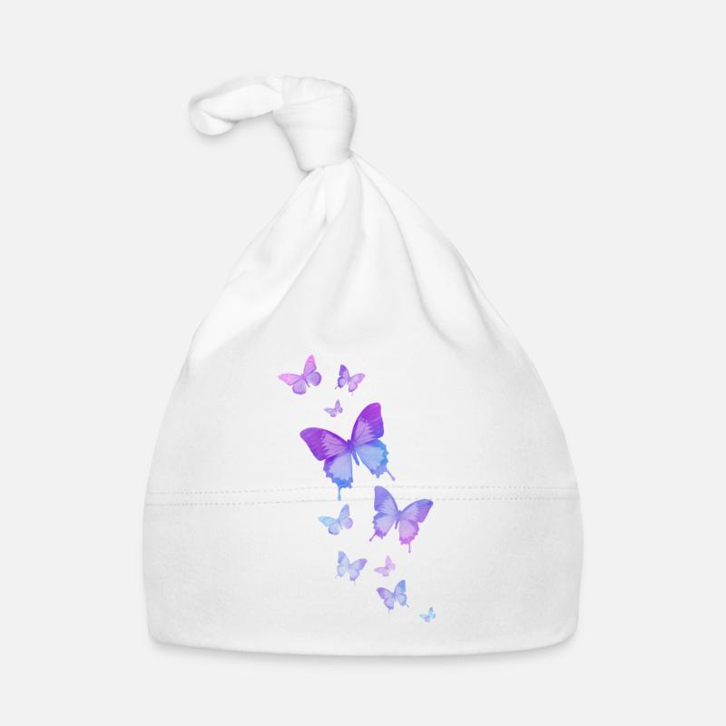 Schmetterling Schmetterling Tier bunt Farbe Baby Bio-Mütze
