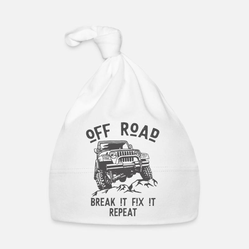 Off Road break it fix it repeat Baby Bio-Mütze