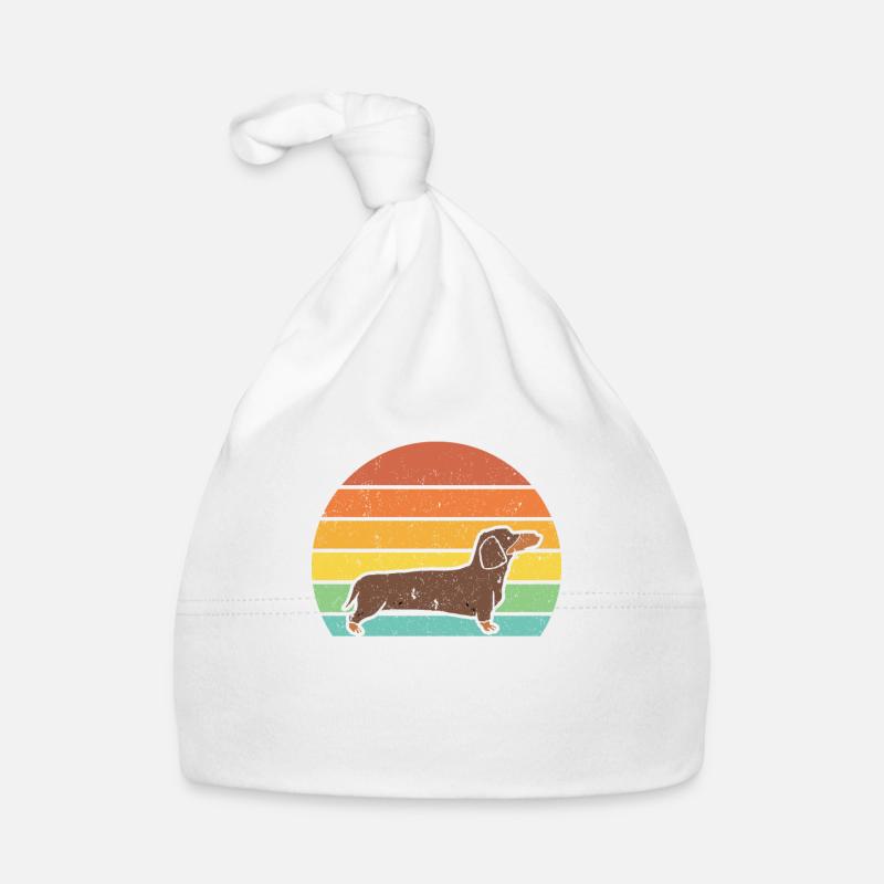 Dachshund dog gift for taking your dog to work Organic Baby Cap