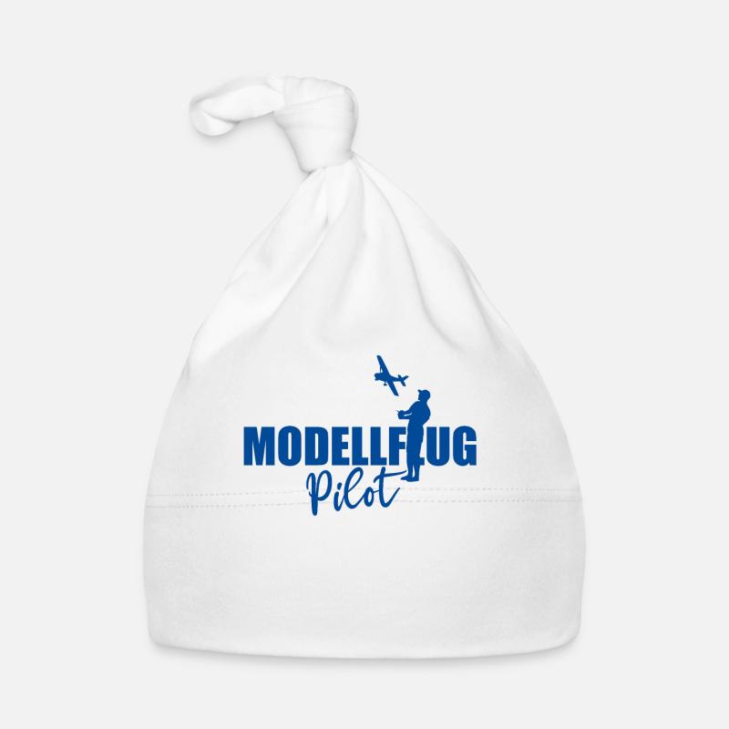 Modellflug Pilot Modellbauer Flugzeug Geschenk Baby Bio-Mütze