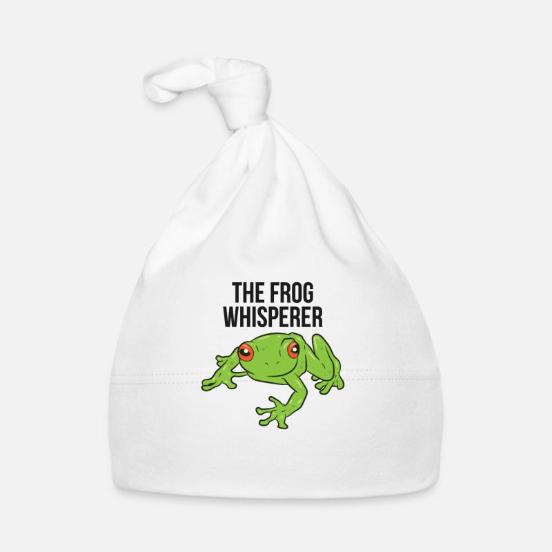 Frosch Flüsterer Lustiges Frösche Baby Bio-Mütze