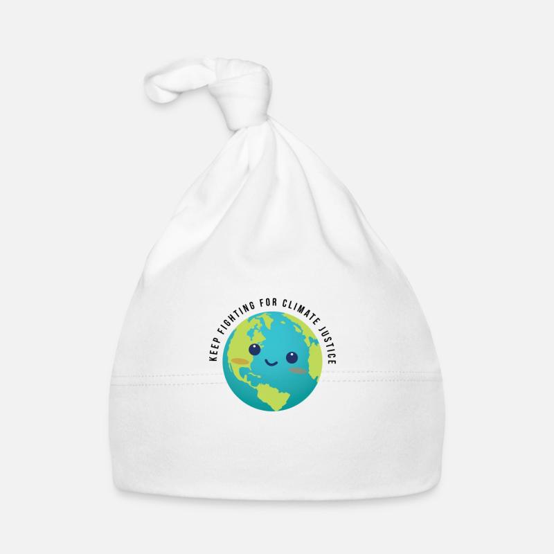 Keep Fighting For Climate Justice - Bonnet bio Bébé - blanc
