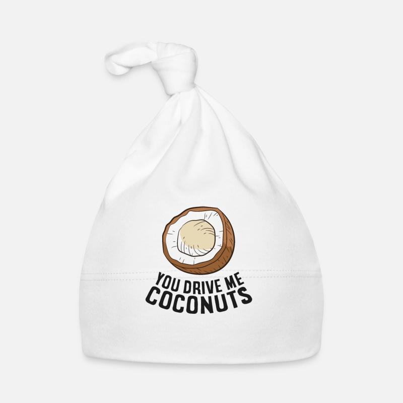 Funny Coconut You Drive Me Coconuts Organic Baby Cap