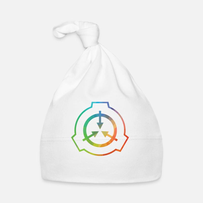 Regenbogen Logo sicher enthalten schützen scp Foundation Baby Bio-Mütze