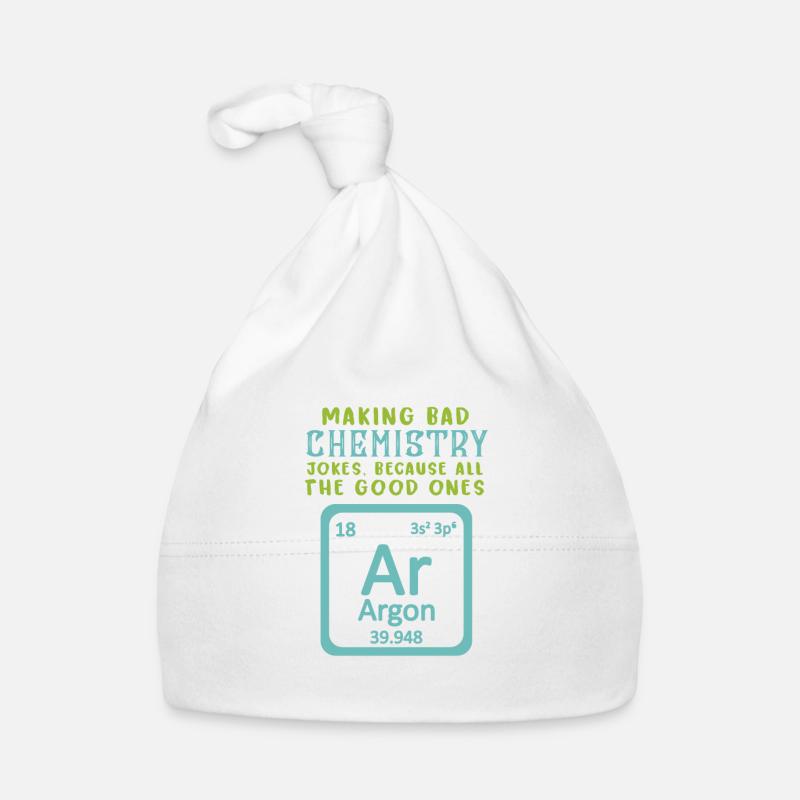 Symbole chimique de l'argon - professeur de chimie Bonnet bio Bébé