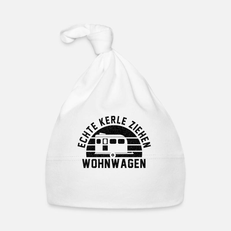 Echte Kerle ziehen Wohnwagen Camper Camping Lustig Baby Bio-Mütze