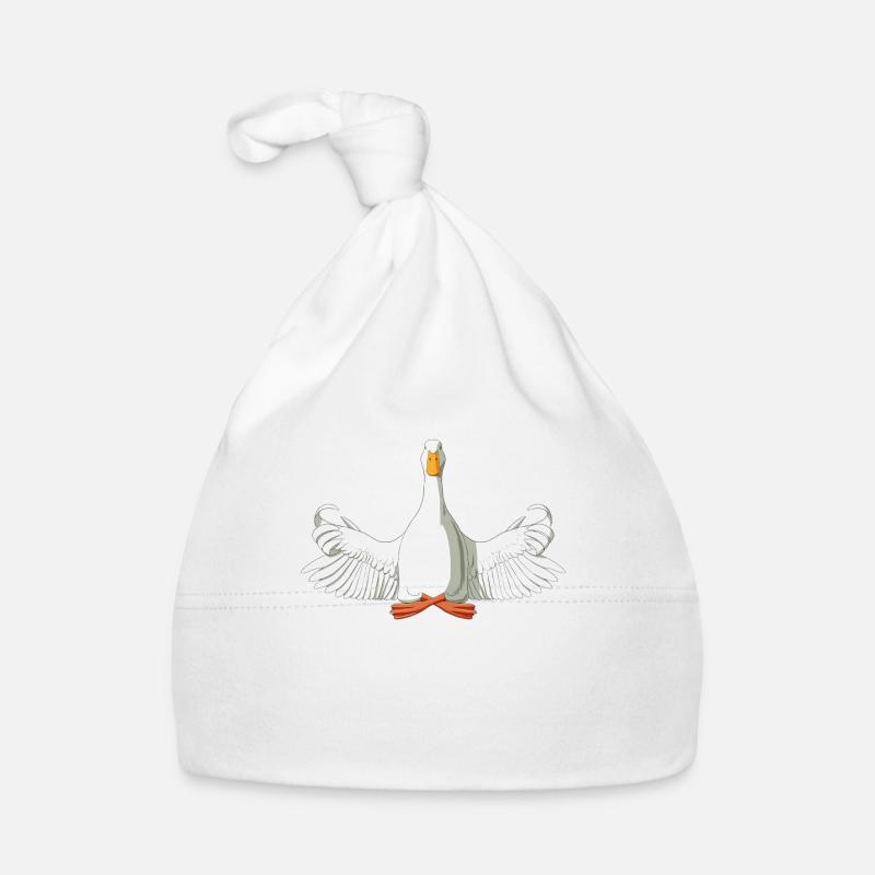 Meditierende Ente Baby Bio-Mütze
