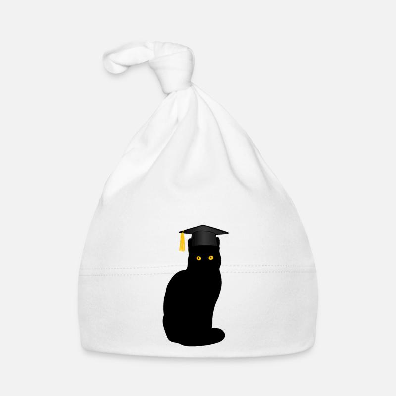 Master Studium Katze Lustiges Abschluss Geschenk Baby Bio-Mütze