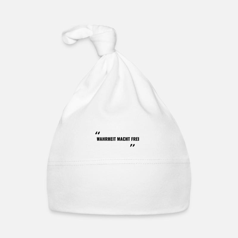 La vérité vous libèrera Bonnet bio Bébé